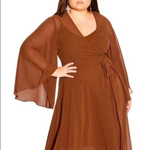COPY - CITY CHIC ginger wrap dress size 24!